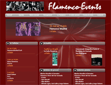 Tablet Screenshot of flamenco-events.com